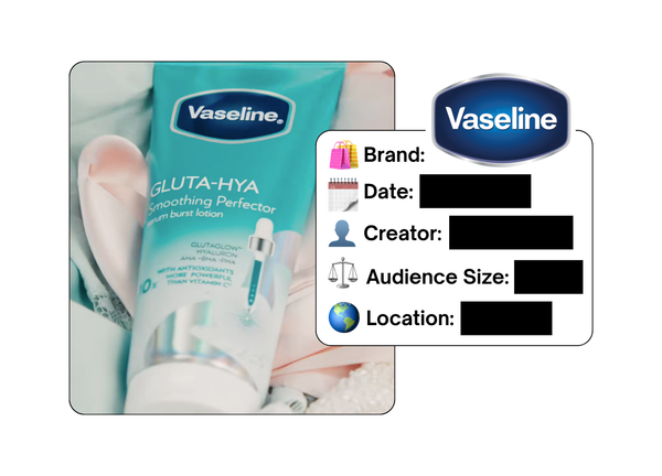 Spotted: Vaseline in a new paid collab