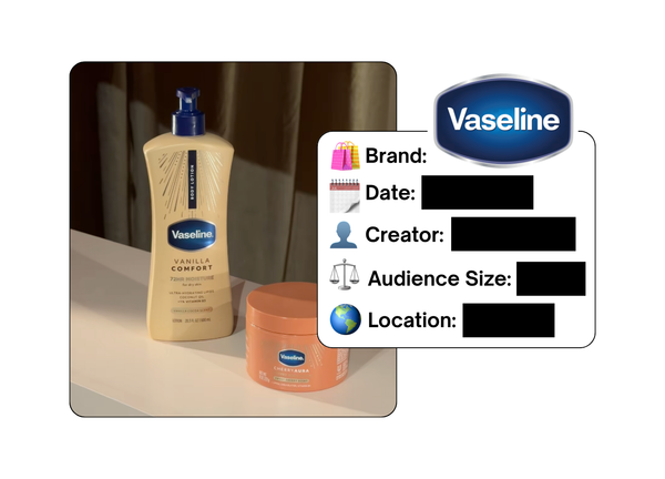 Spotted: Vaseline in a new paid collab