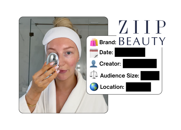 Spotted: ZIIP Beauty in a new paid collab