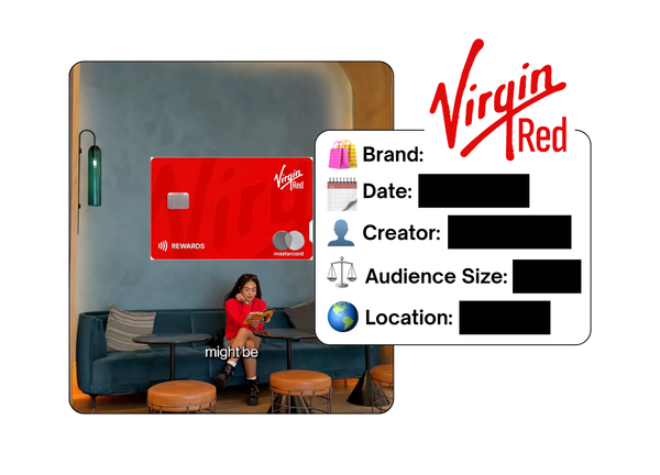 Spotted: Virgin Red in a new paid collab