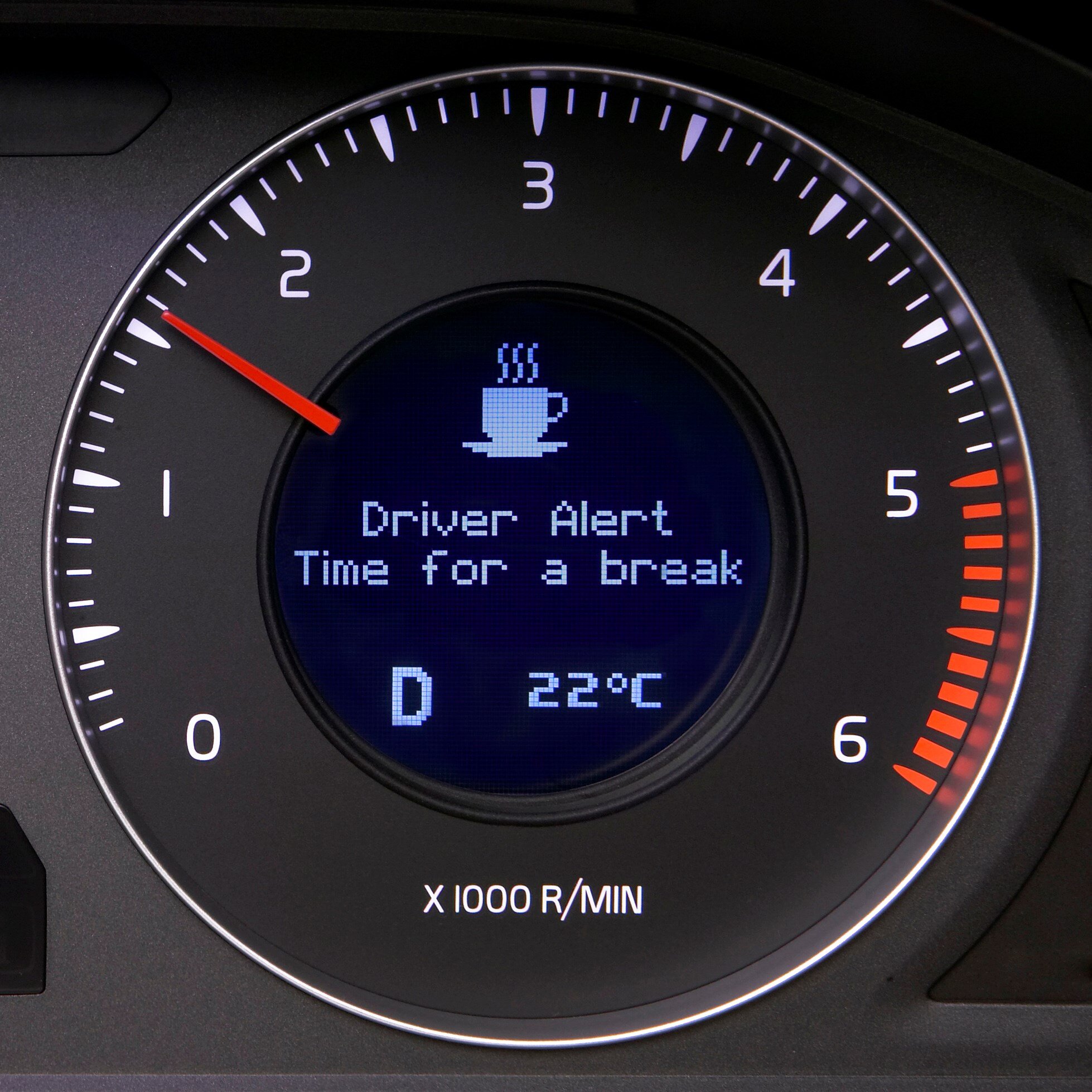  The Driver Alert Control as it appeared in Volvo cars in 2007. 