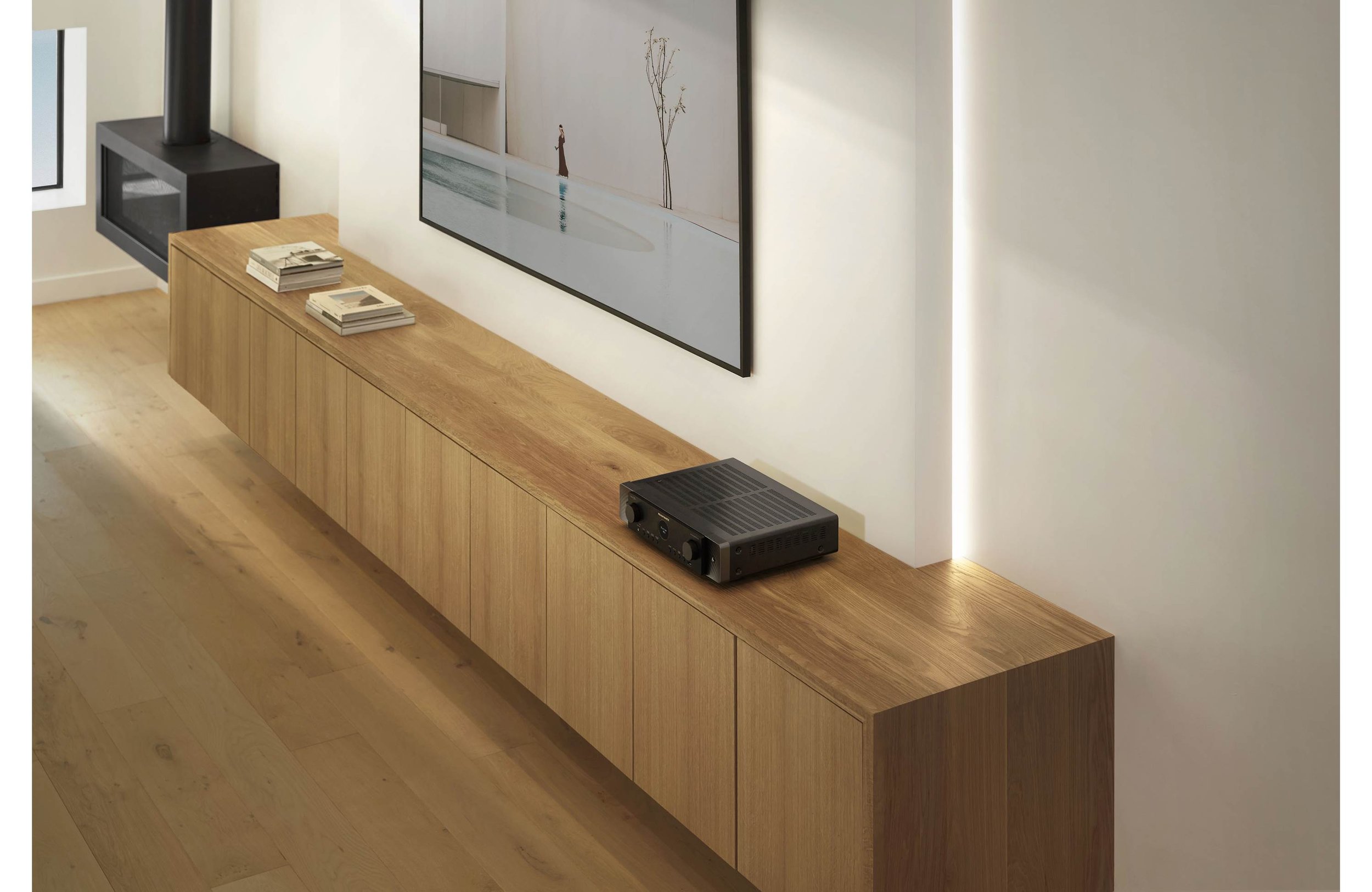 The Marantz Cinema 70s just looks good in or on top of a media console.