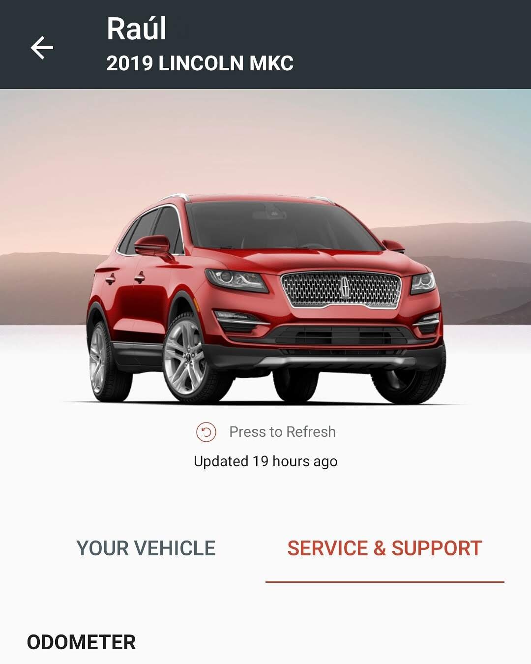  My MKC as seen in the Lincoln Way app 