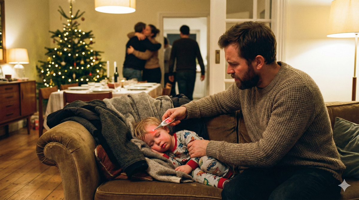 Mi hijo tiene fiebre en Nochebuena: qué hacer sin entrar en pánico