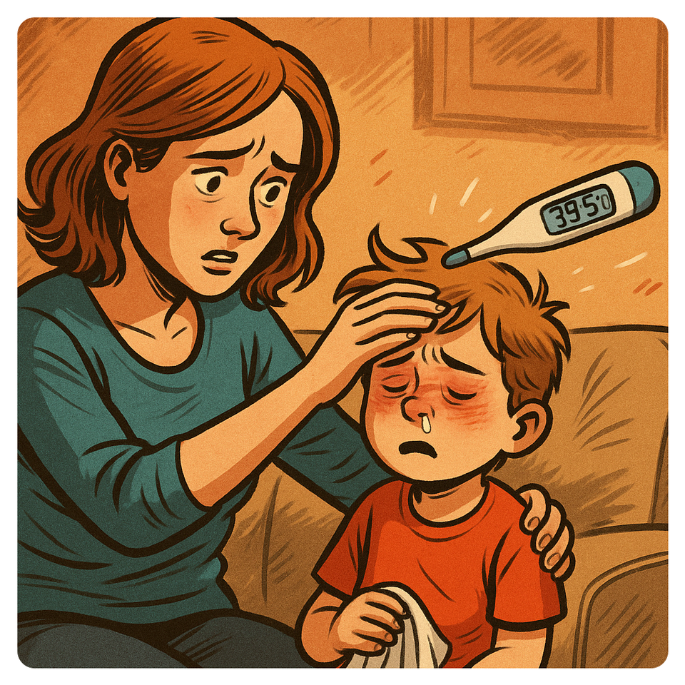 Calculadora de Fiebre en Niños: ¿Cuándo preocuparse?