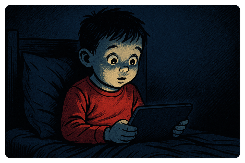 "¡Dale la tablet al niño!"