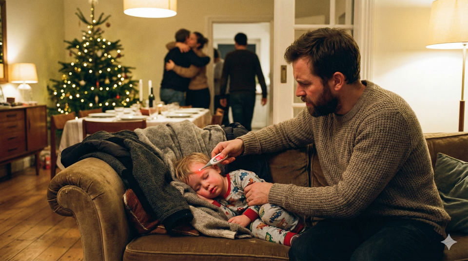 Mi hijo tiene fiebre en Nochebuena: qué hacer sin entrar en pánico