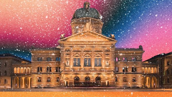 The Swiss Parliament Building, also known as Federal Palace.