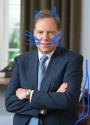  Image taken from the totally real and not fake at all audition of Geoffrey Berman for the 2019 film adaptation of Cats. 