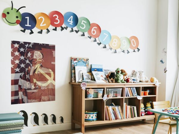 Classroom of kindergarten interior design