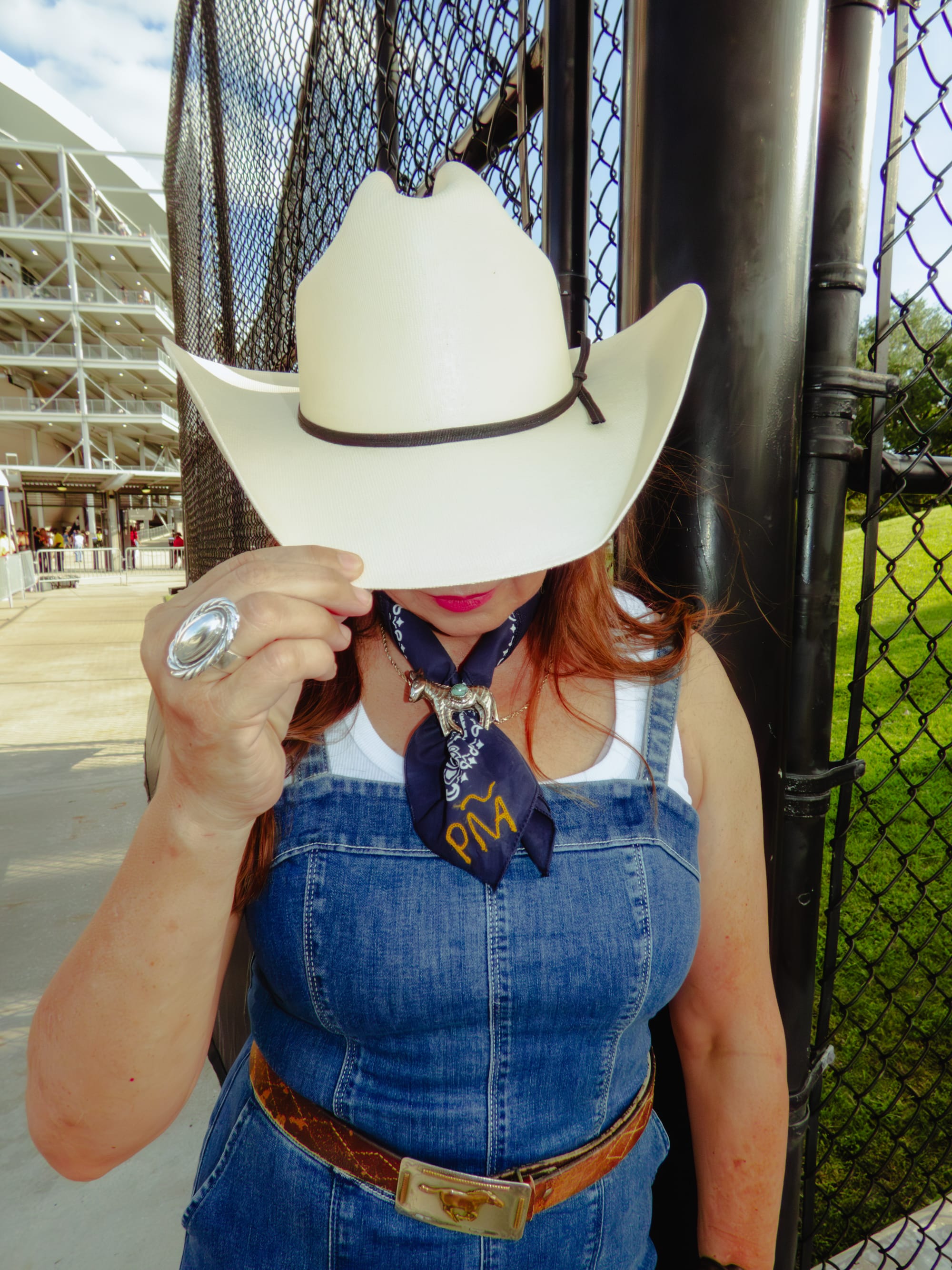 A fan at Beyoncé’s Cowboy Carter tour stop in Houston on June 28. (Cat Cadenas, The Barbed Wire)