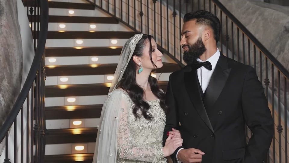 Ward Sakeik and her husband, Taahir Shaikh. The couple wed in January 2025. (Handout)