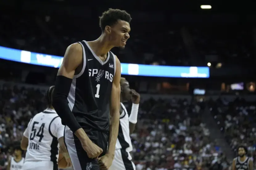 Victor Wembanyama et Bilal Coulibaly au Rising Star Challenge NBA