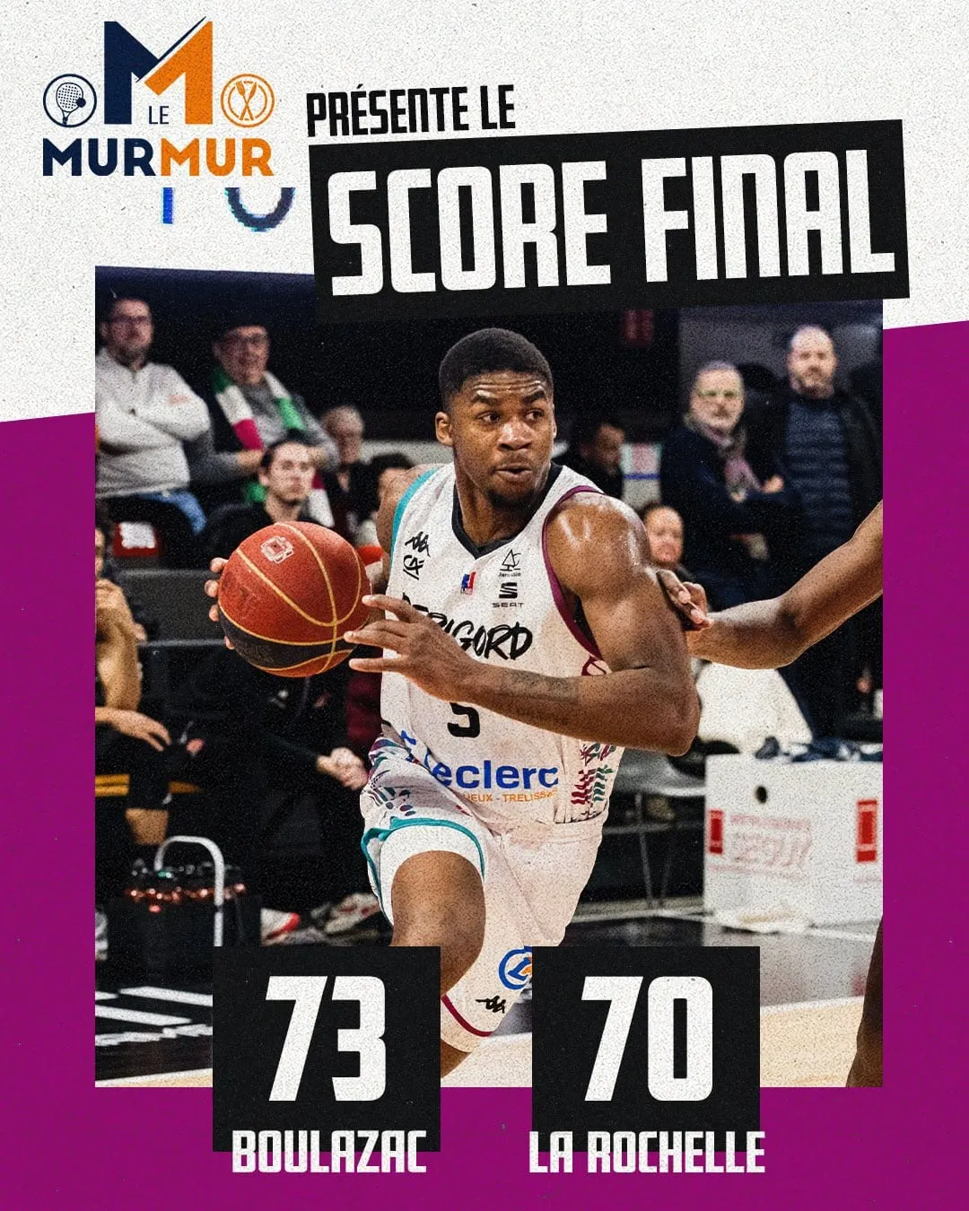 Pro B : Boulazac s'offre le leader La Rochelle