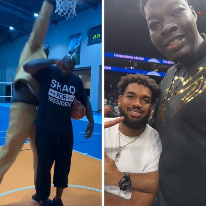 Abiodun Adegoke, le géant nigérian de 2,36 m fait le buzz