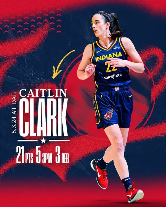 WNBA : Un premier match à 21 points pour Caitlin Clark
