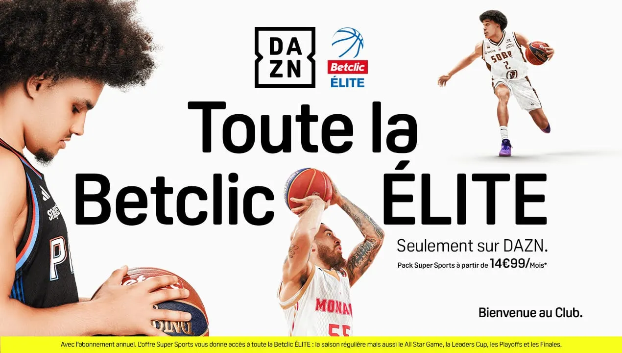 Programme TV : Les 8 matches de Betclic Elite du week-end sur DAZN