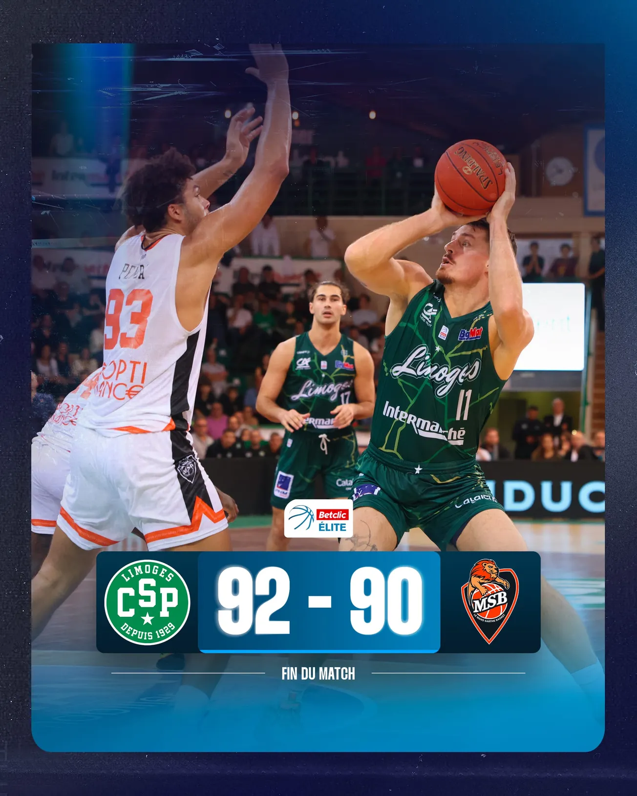 Vidéo : Limoges dépasse Le Mans après deux prolongations
