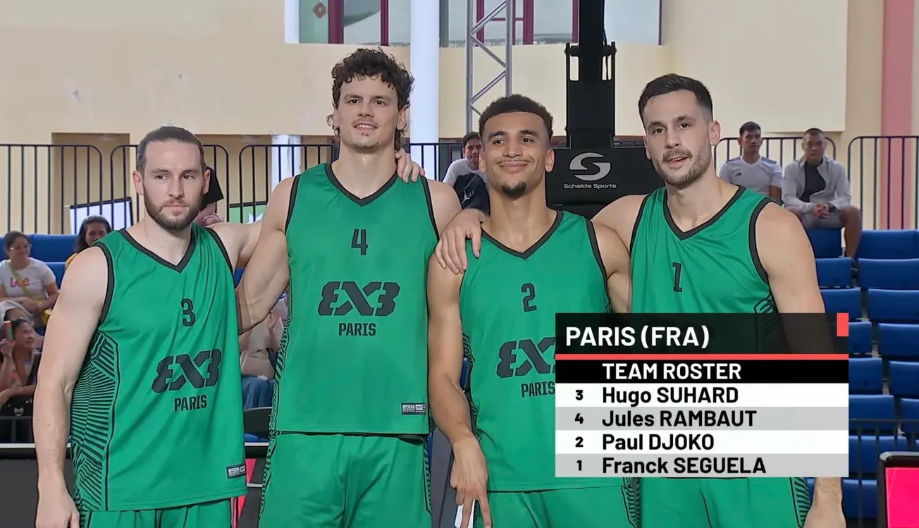 3x3: L'équipe de Paris numéro 2 mondiale