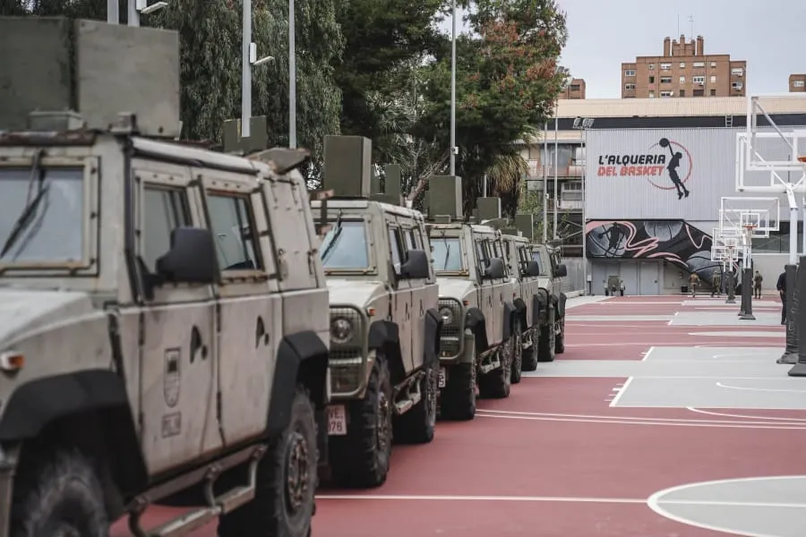 Inondations : L'armée à réquisitionnée les installations du Valencia Basket