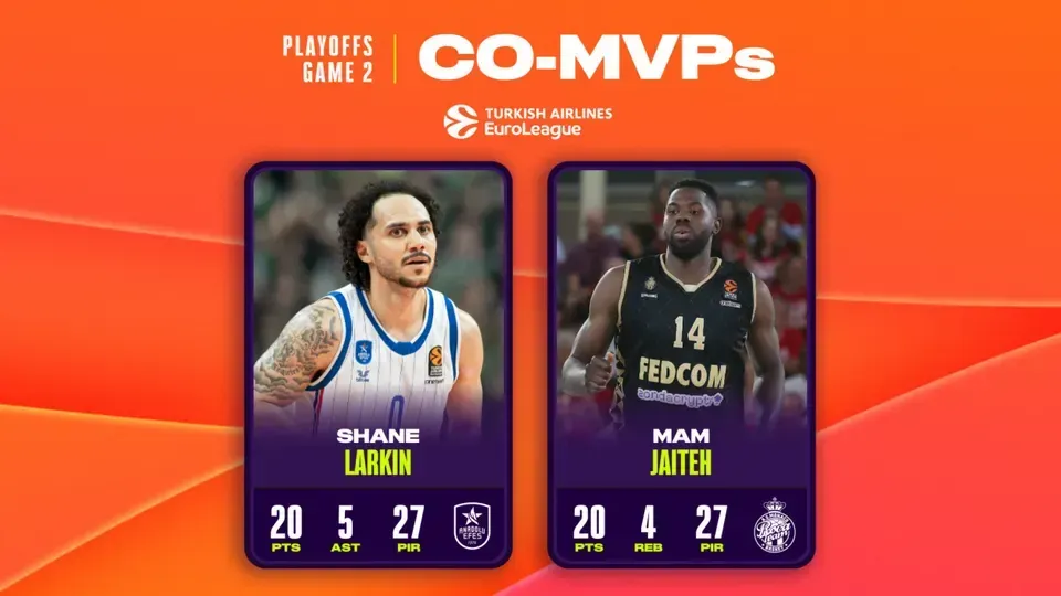 Euroleague : Shane Larkin et Mam Jaiteh co-MVP du match 2