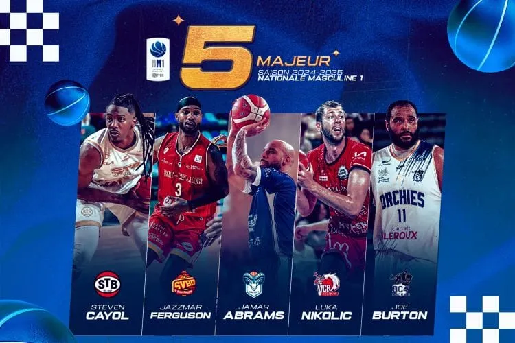 Nationale 1 : Joe Burton élu MVP, Lauriane Dolt Meilleur coach