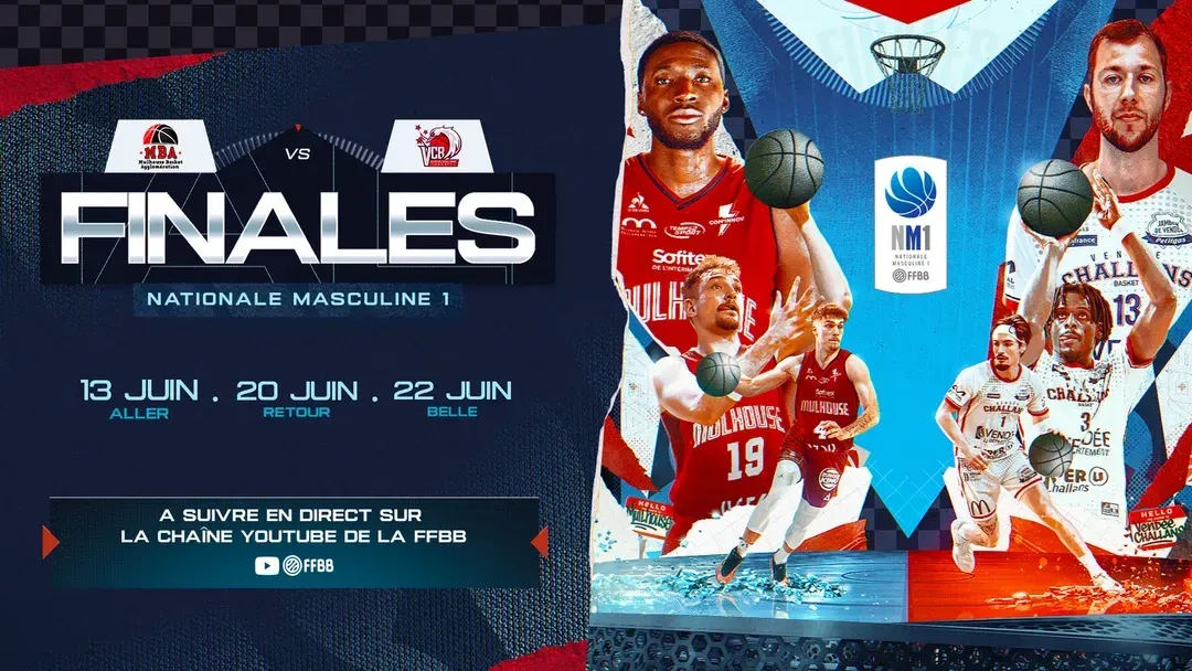 A suivre sur YouTube Mulhouse-Challans pour le titre de champion de France de NM1