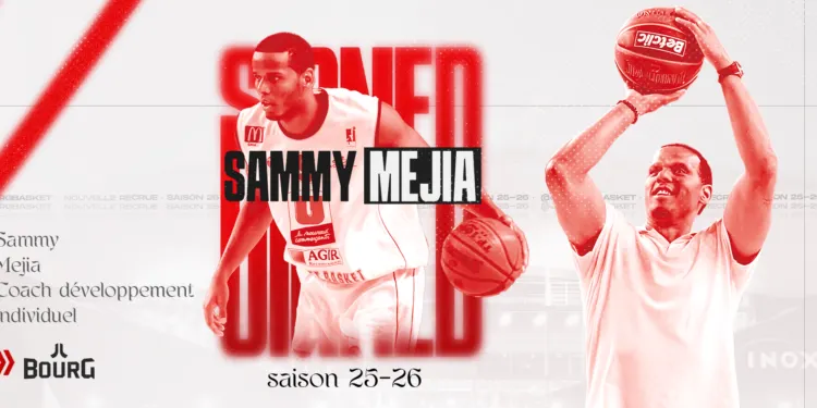 L'ancien MVP de Pro A, Sammy Mejia dans le staff de la JL Bourg