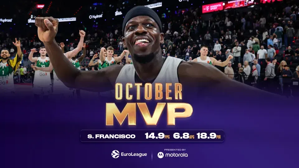 Euroleague : Sylvain Francisco élu MVP du mois d'octobre