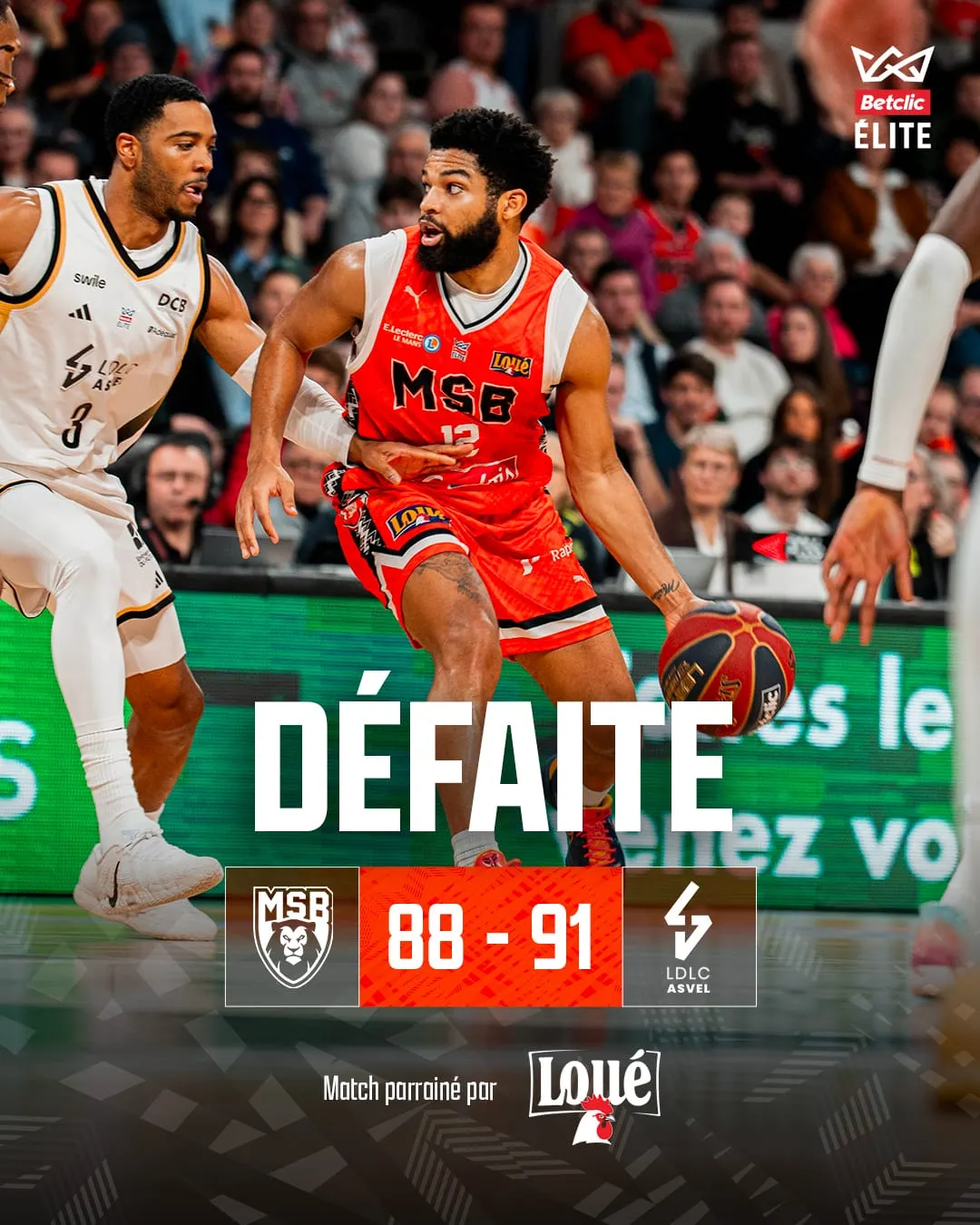 Le Mans : 88, ASVEL 91. Trevor Hudgins : "En face, c’est une équipe d’Euroleague, ce n’est pas pour rien"