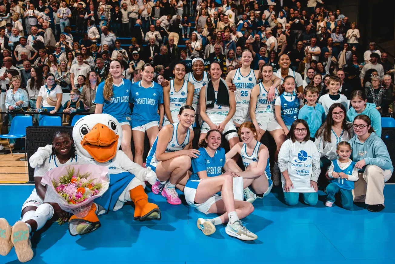 Basket Landes, premier de la saison régulière de Wonderligue