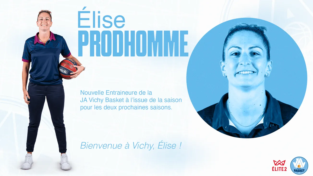 Elise Prodhomme va devenir à Vichy la première femme head coach dans le basket pro masculin