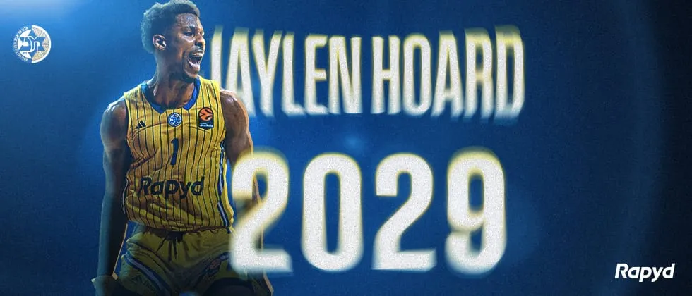 Jaylen Hoard signe un nouveau contrat de trois ans avec le Maccabi Tel-Aviv