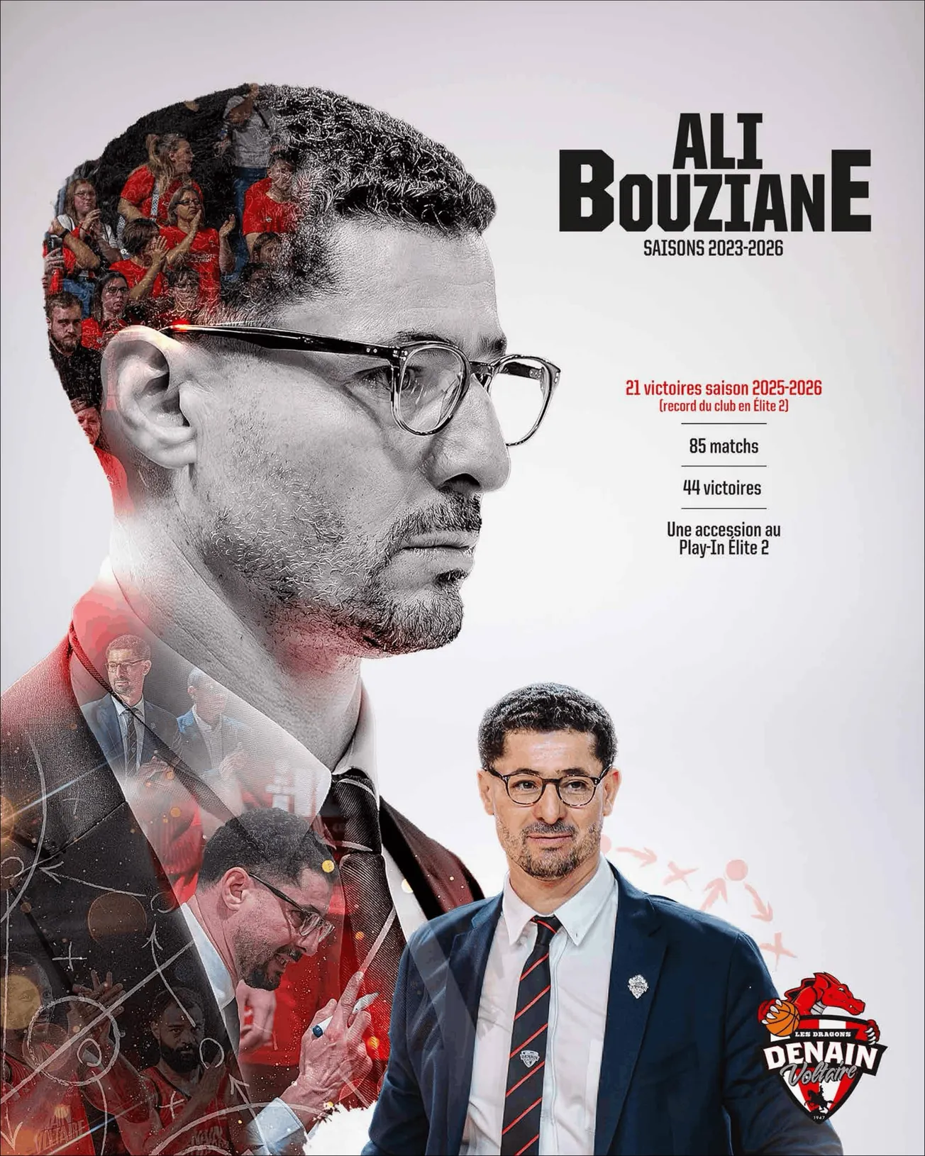 Denain : Départ du coach Ali Bouziane