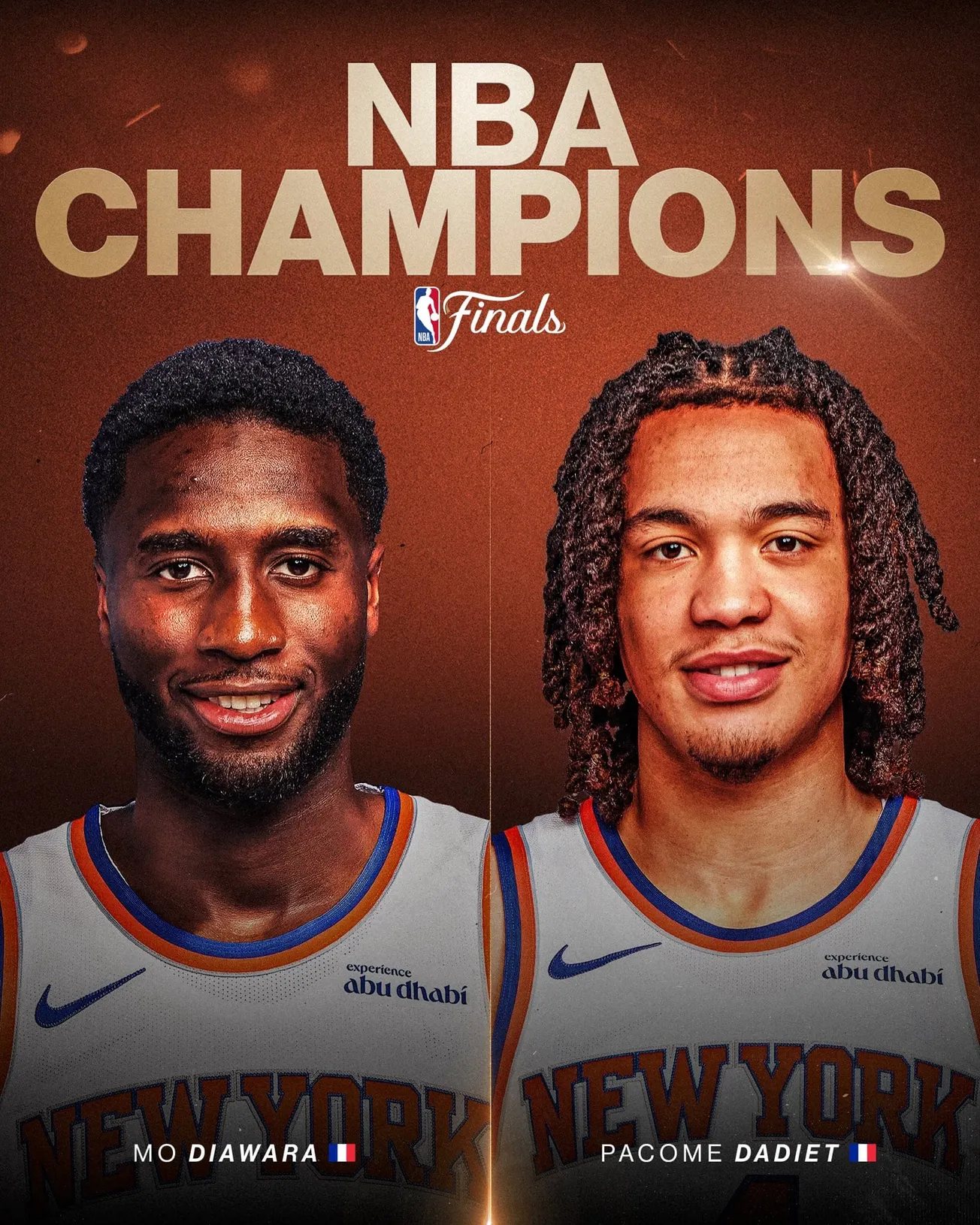 Mohamed Diawara et Pacôme Dadiet, 8e et 9e Français champions NBA