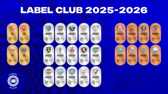 Quatre clubs reçoivent le label or en LNB