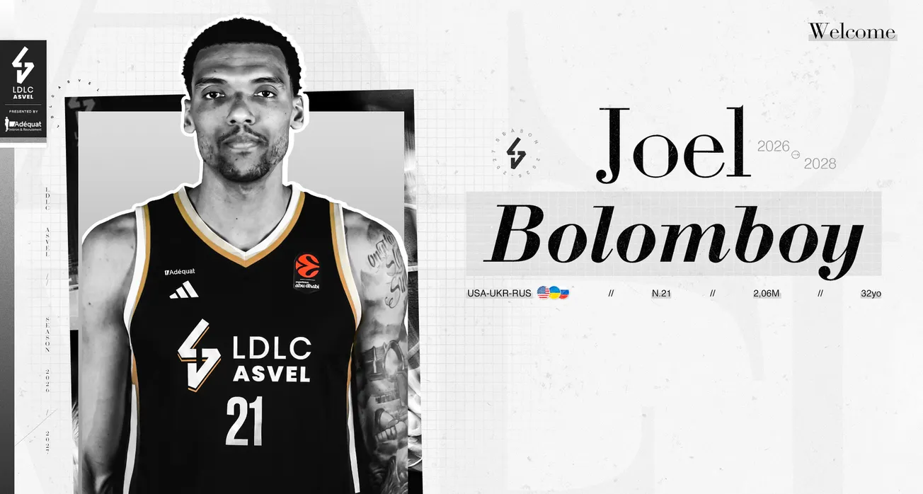 Joël Bolomboy pour deux ans à l'ASVEL