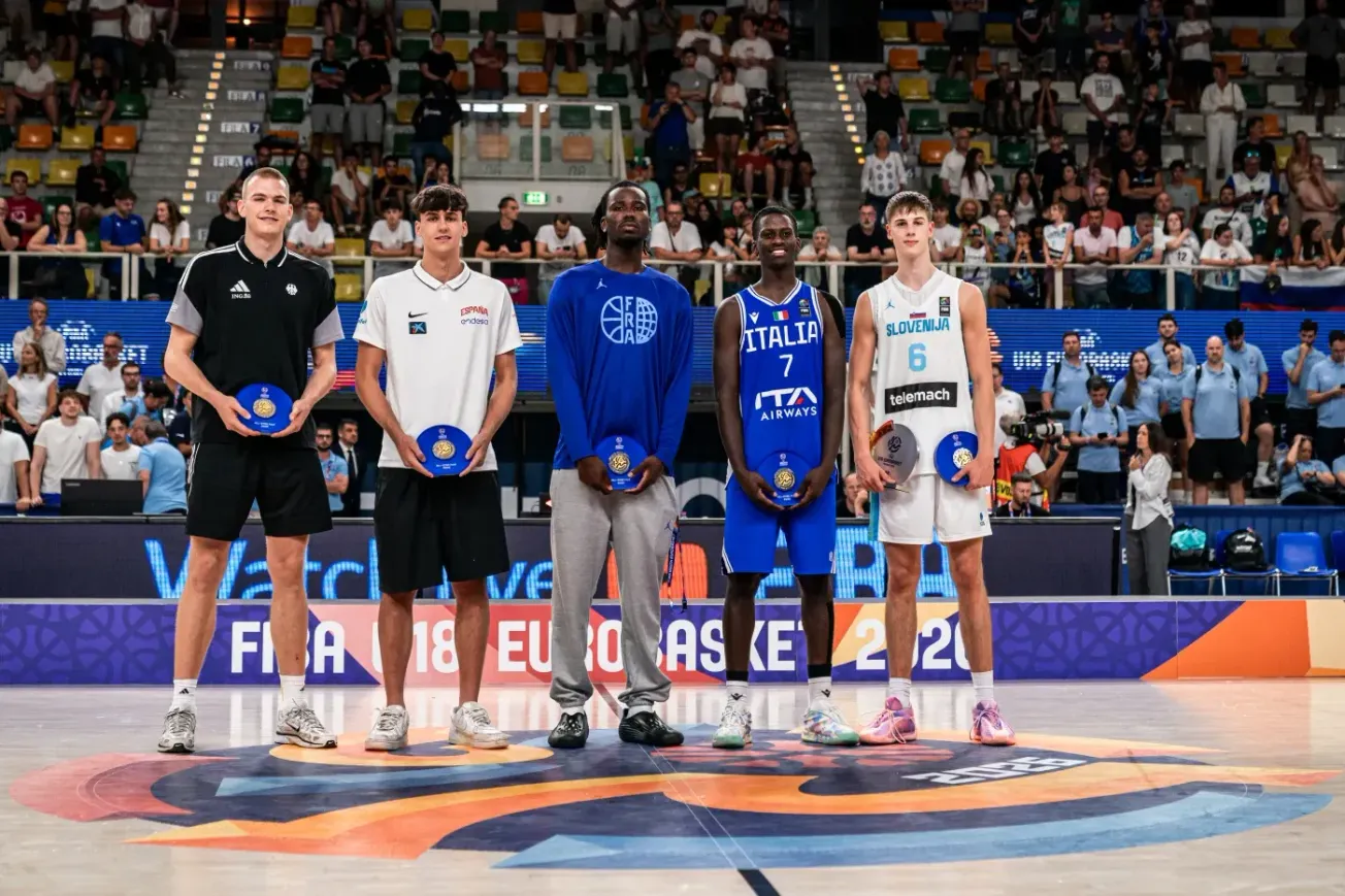 La Slovénie championne d'Europe U18, Hugo Yimga dans le 5 du tournoi