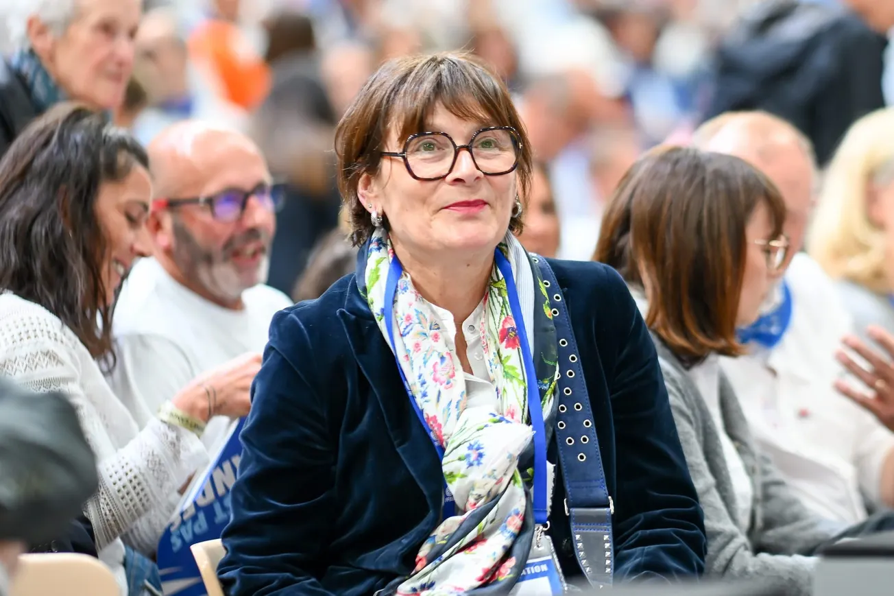 Carole Force, présidente de la Ligue Féminine de Basket, lors du match de play-offs de Wonderligue entre Basket Landes et Bourges à Mont-de-Marsan, le 15 mai 2026