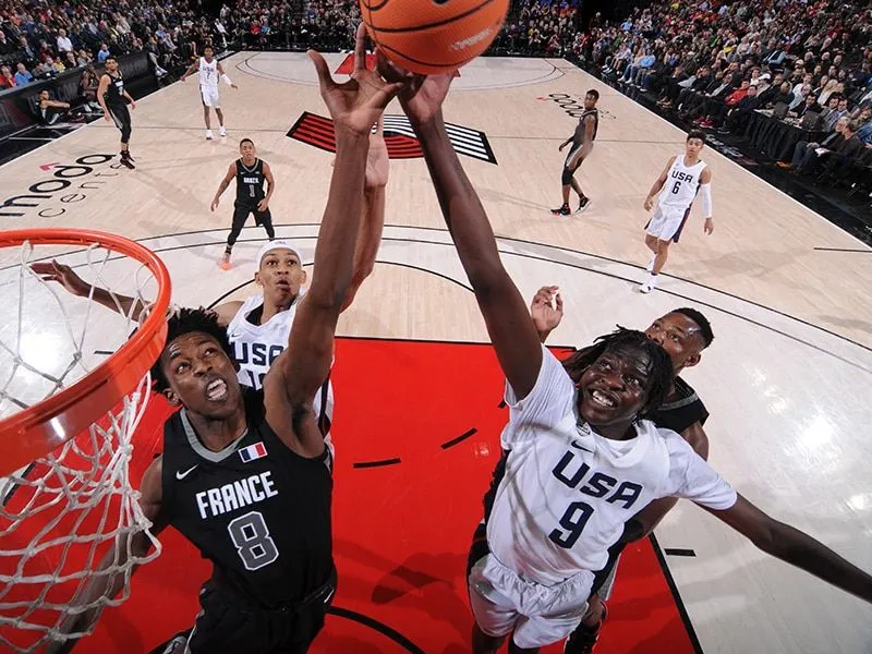 Hoop Summit: 11 points et 15 rebonds pour Jaylen Hoard, 9 minutes de temps de jeu pour Bathiste Tchouaffé
