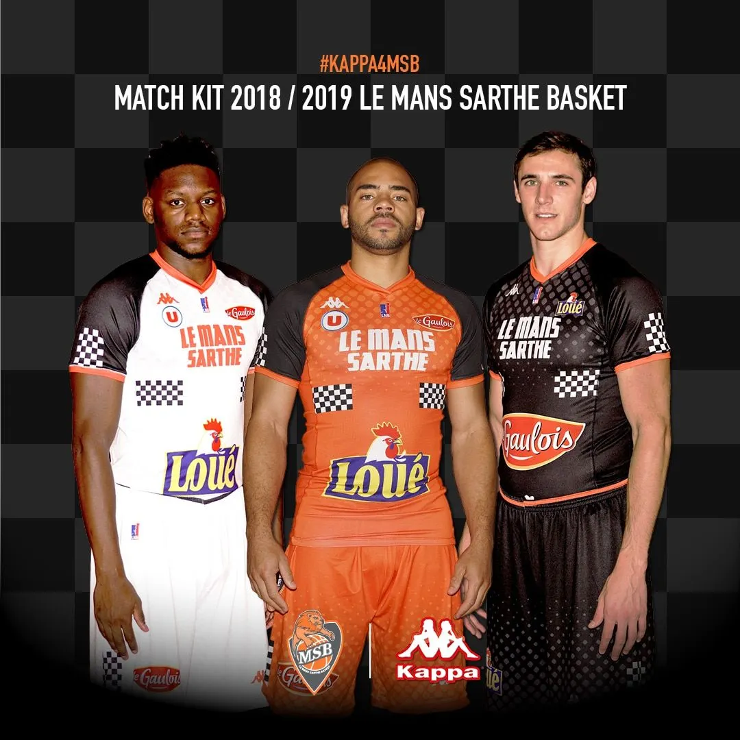 Des drapeaux à damiers sur les maillots du Mans