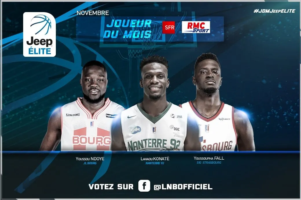 Jeep® ÉLITE : votez pour le joueur du mois de novembre