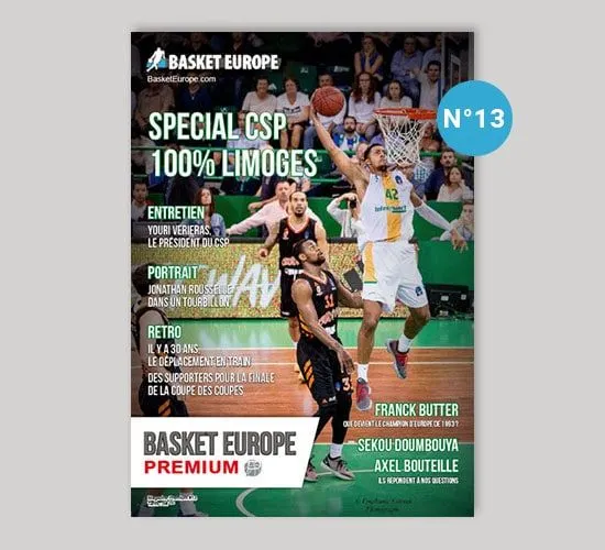 Ce mois-ci, BASKETEUROPE vous propose un magazine 100% LIMOGES CSP