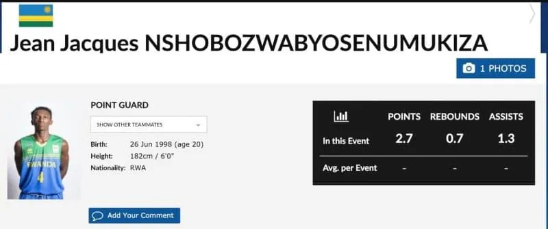 Rwanda: Le nom le plus improbable apparu dans le basket international…