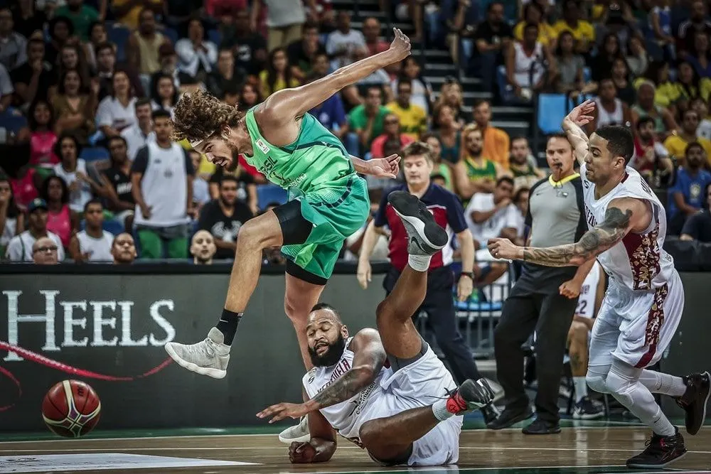Coupe du monde: Anderson Varejao, Leandro Barbosa et Marcelo Huertas avec le Brésil
