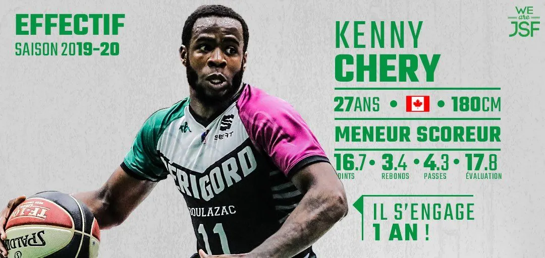 Nanterre recrute le meneur canadien de Boulazac, Kenny Chery