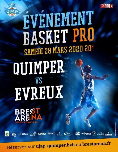 Pro B: L’UJAP Quimper va jouer un nouveau match à la Brest Arena