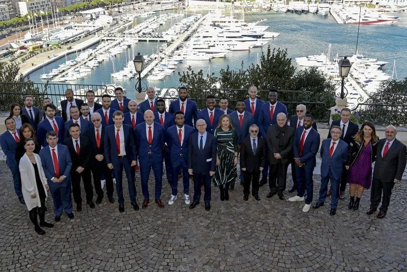 La photo: les joueurs de l’AS Monaco sur leur 31
