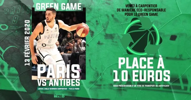 Pro B: Un Green Game à Paris avec la Ministre des Sports