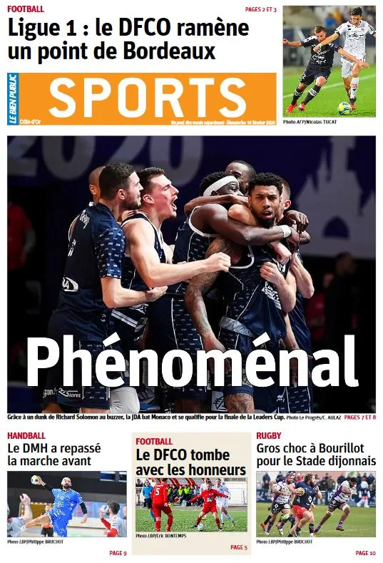 La photo: La Une du Bien Public